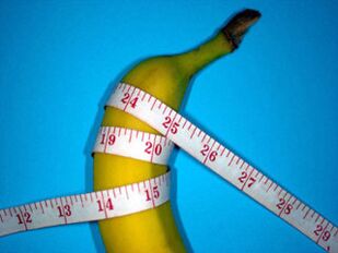 A banana and a centimeter are symbols of an enlarged penis